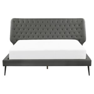 wohnli-moebel-suche-800000488644-1 BETT 160/200cm Grau Essonne Textil Beliani Möbel > Betten Grau