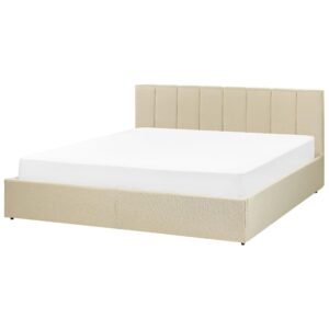 POLSTERBETT 180/200cm Beige Dreux Textil Beliani Möbel > Betten > Polsterbetten Beige