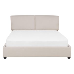 wohnli-moebel-suche-800000488713-1 WASSERBETT 140/200cm Helles Beige Belfort Textil Beliani Möbel > Betten Beige