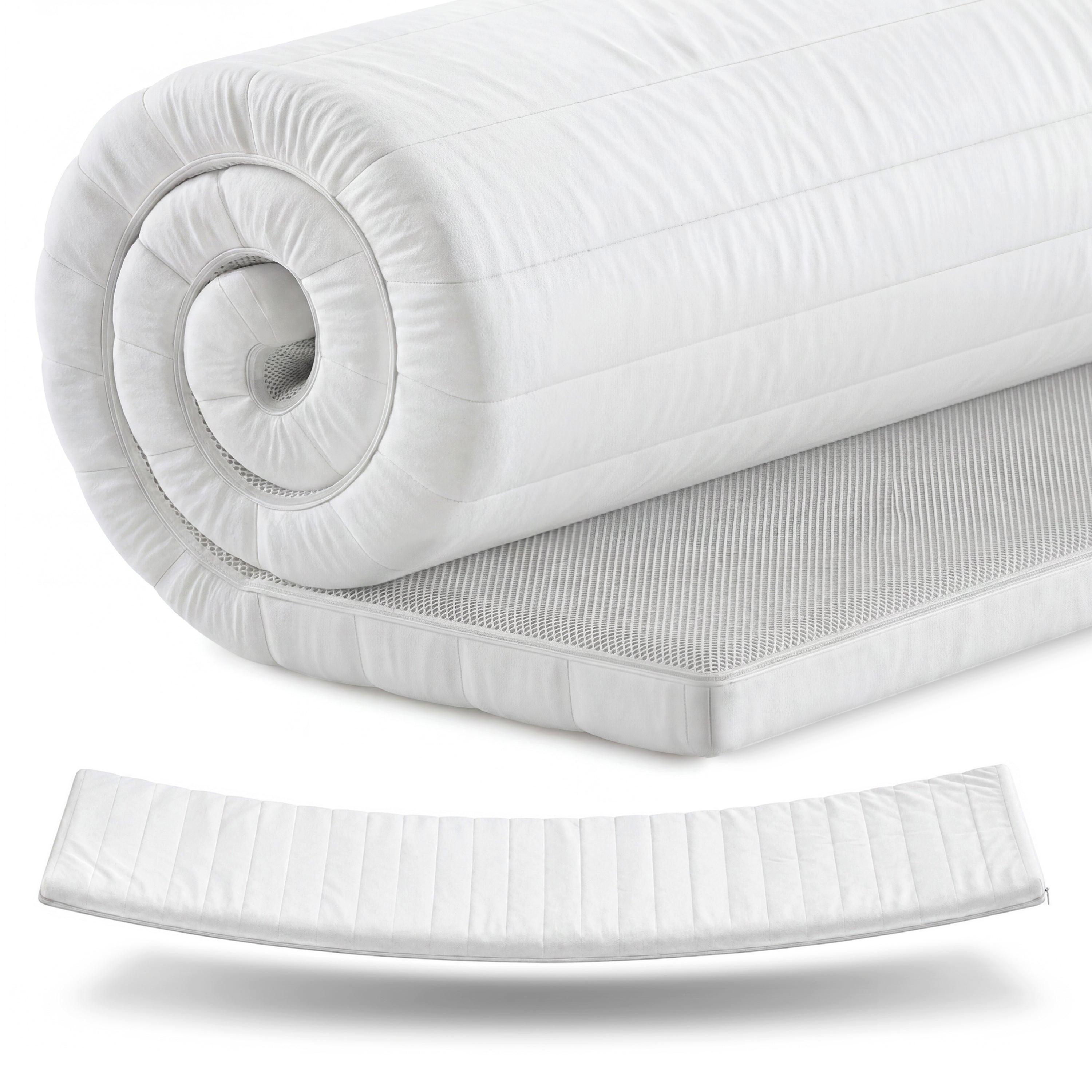 Wohnli Möbelsuche - BOXSPRINGTOPPER Kaltschaum 140x200 cm – 5 cm Matratzentopper für weicheren Liegekomfort
