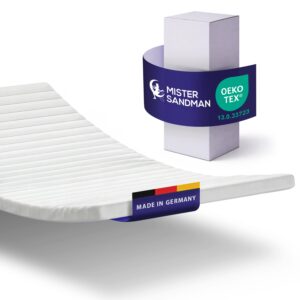 BOXSPRINGTOPPER Kaltschaum 90x190 cm – 5 cm Matratzentopper für weicheren Liegekomfort Textil Mister Sandman Möbel > Matratzen > Topper Weiß