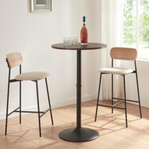 BARTISCH Vantaa Metall, Holzwerkstoff [en.casa] Möbel > Tische > Bartische Braun
