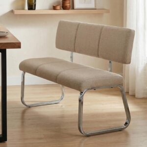 ESSZIMMERBANK VILAS beige Textil, Textil, Metall IDIMEX Möbel > Bänke > Sitzbänke Beige