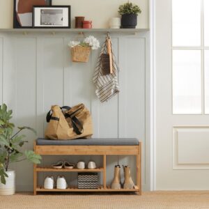 wohnli-moebel-suche-800000495392-1 SCHUHBANK Natur Holz SoBuy Garderoben > Garderobenbänke Braun