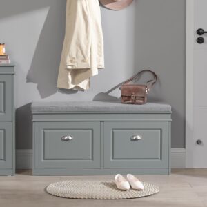 wohnli-moebel-suche-800000495395-1 SCHUHBANK Grau Holzwerkstoff SoBuy Garderoben > Garderobenbänke Grau
