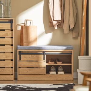 wohnli-moebel-suche-800000495411-1 SCHUHBANK Natur Holzwerkstoff SoBuy Garderoben > Garderobenbänke Braun