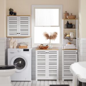 wohnli-moebel-suche-800000495518-1 BADEZIMMERSCHRANK Weiß Holzwerkstoff SoBuy Möbel > Schränke > Badezimmerschränke Weiß
