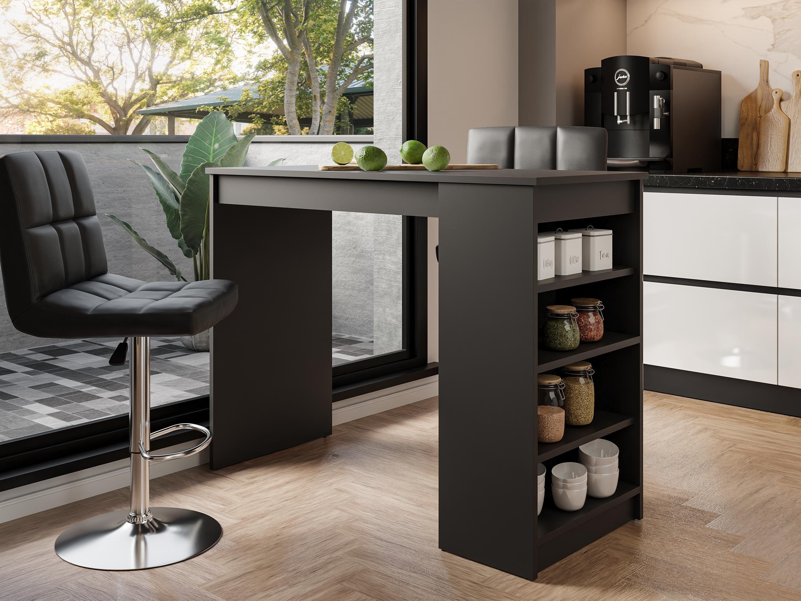 BARTISCH Zotino Holzwerkstoff MIRJAN24 Möbel > Tische > Bartische Schwarz