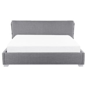 wohnli-moebel-suche-800000496291-1 POLSTERBETT 160/200cm Grau Paris Textil Beliani Möbel > Betten > Polsterbetten Grau