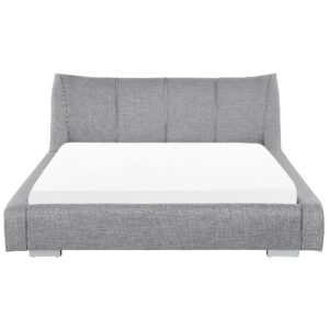 wohnli-moebel-suche-800000496322-1 WASSERBETT 180/200cm Hellgrau Nantes Textil Beliani Möbel > Betten Grau