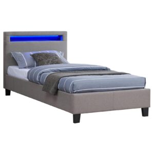 wohnli-moebel-suche-800000497914 Wohnli Möbelsuche - POLSTERBETT MIT LED HIMALAYA 90x200 cm grau