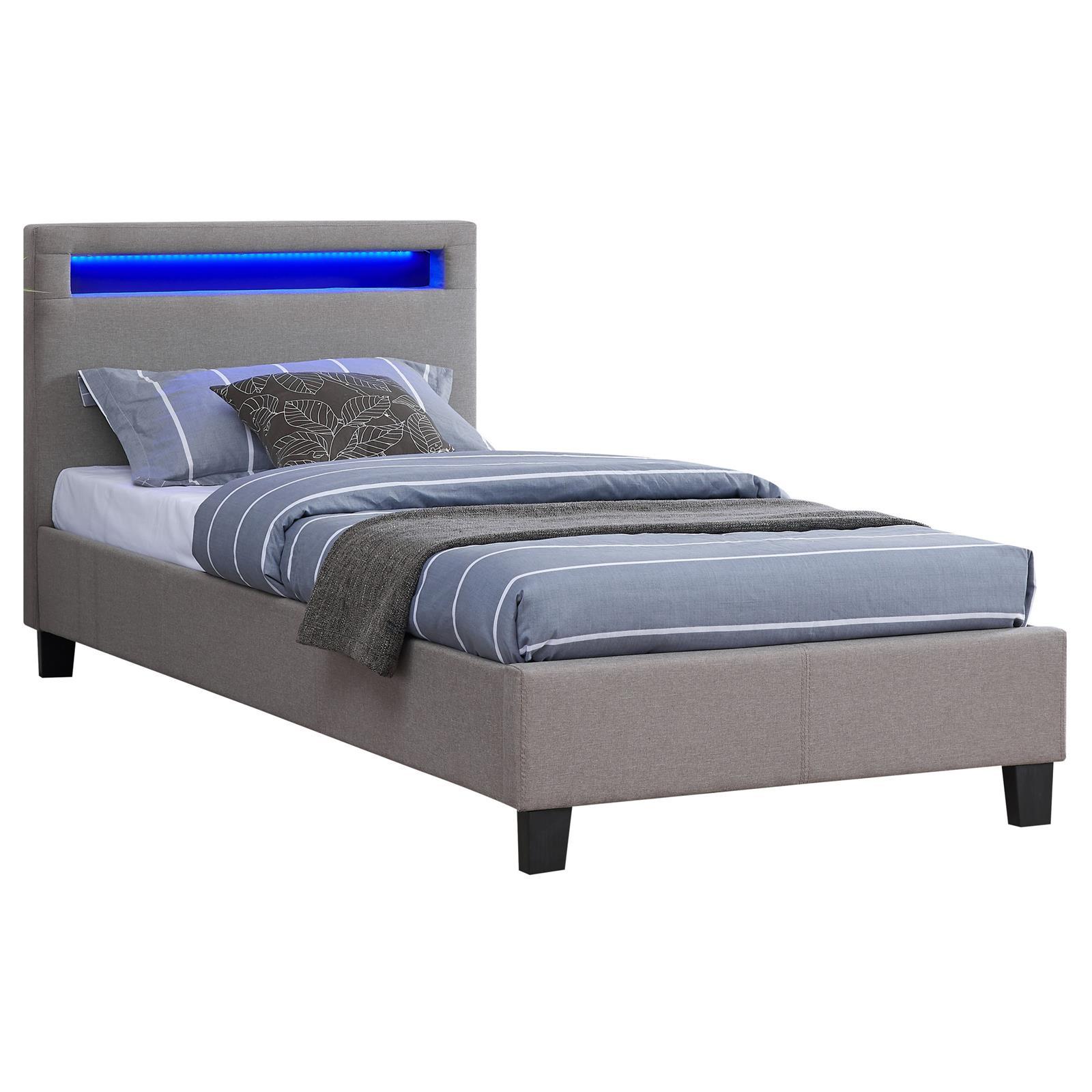 wohnli-moebel-suche-800000497914 Wohnli Möbelsuche - POLSTERBETT MIT LED HIMALAYA 90x200 cm grau