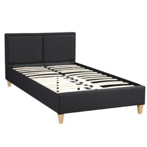 wohnli-moebel-suche-800000497933-1 POLSTERBETT ANAIS 120x200 cm schwarz Textil CARO-Möbel Möbel > Betten > Polsterbetten Schwarz