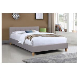 wohnli-moebel-suche-800000497956-1 POLSTERBETT ADELE 140x200 cm grau Textil CARO-Möbel Möbel > Betten > Polsterbetten Grau