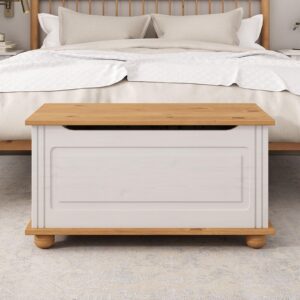 wohnli-moebel-suche-800000498076-1 SITZTRUHE BRISTOL weiß/braun Holz IDIMEX Möbel > Bänke > Sitzbänke Weiß
