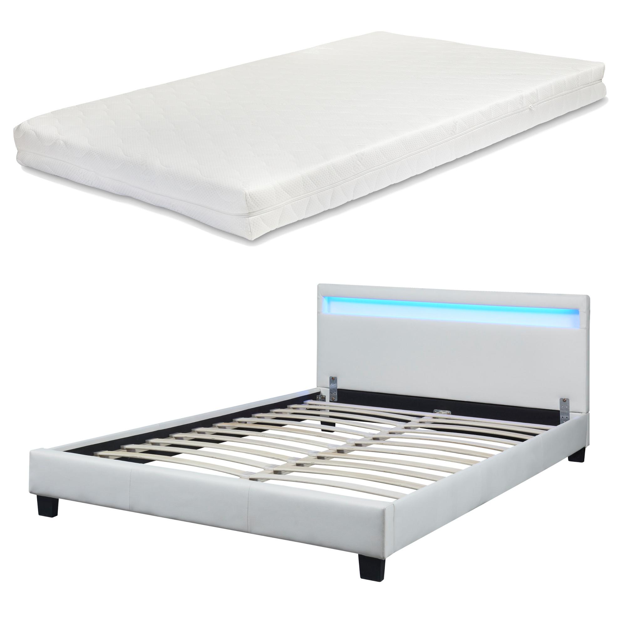 wohnli-moebel-suche-800000498957 Wohnli Möbelsuche - POLSTERBETT Paris mit Matratze und LED-Beleuchtung