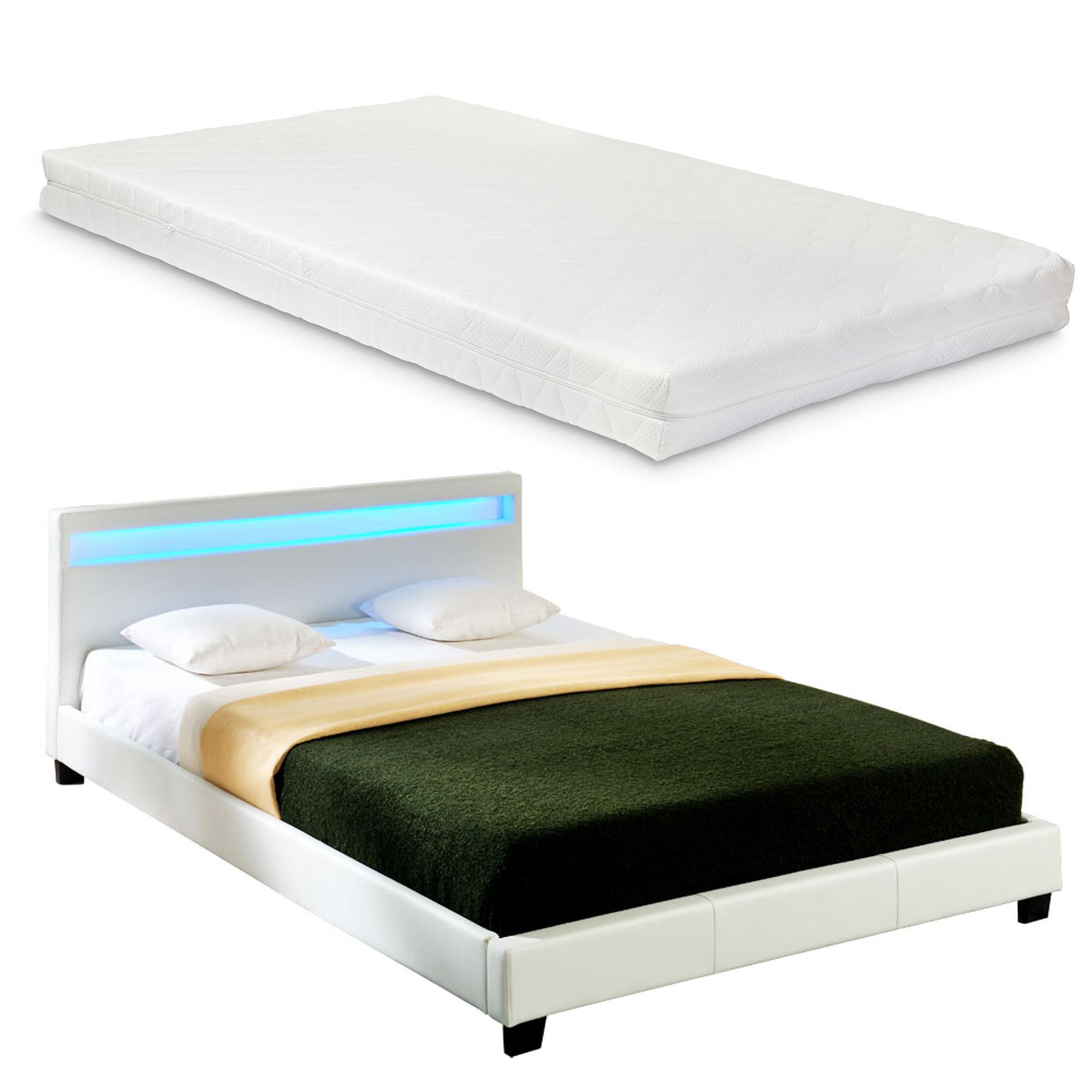wohnli-moebel-suche-800000498962 Wohnli Möbelsuche - POLSTERBETT Paris mit Matratze und LED-Beleuchtung