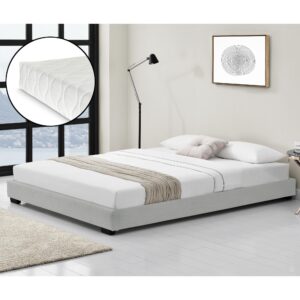 POLSTERBETT Solingen mit Matratze Textil Corium Möbel > Betten > Polsterbetten Weiß