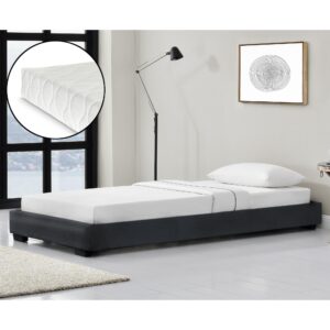 POLSTERBETT Solingen mit Matratze Textil Corium Möbel > Betten > Polsterbetten Schwarz