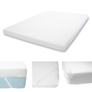 wohnli-moebel-suche-800000499412-1 KALTSCHAUM-MATRATZENTOPPER 10CM Weiß Textil MCW Möbel > Matratzen > Topper Weiß