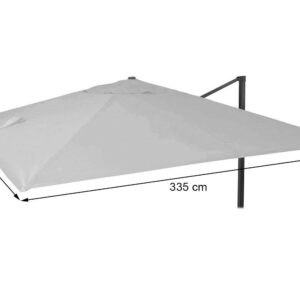 ERSATZ-BEZUG FÜR SCHIRM Cremeweiß Textil MCW Garten & Outdoor > Sonnen- & Sichtschutz > Sonnen- & Ampelschirme Weiß