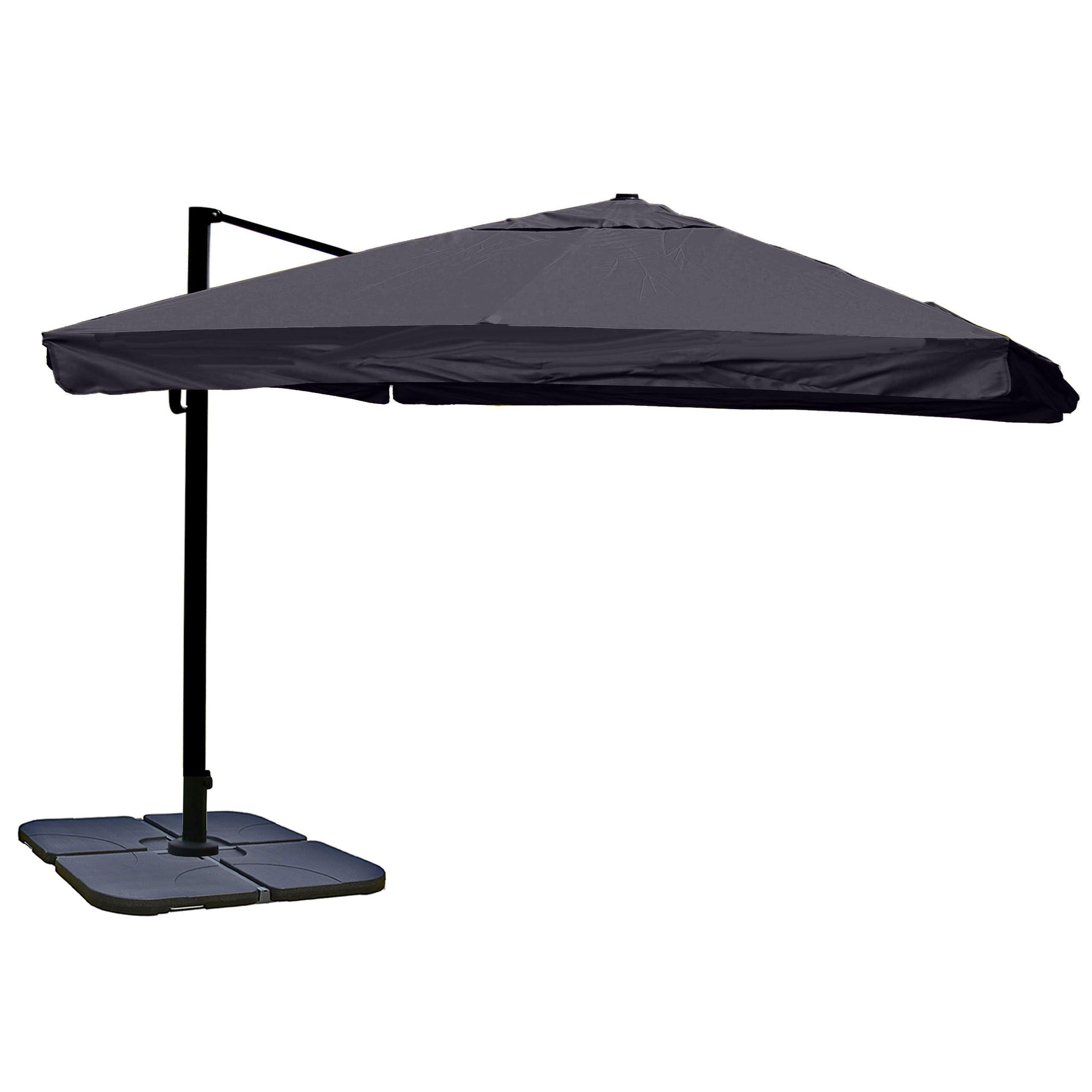 Wohnli Möbelsuche - AMPELSCHIRM Anthrazit 350/350 cm