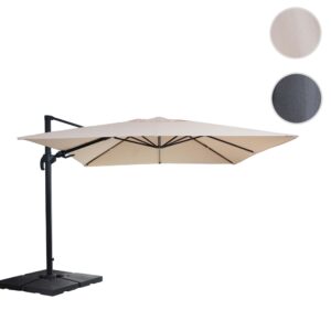 AMPELSCHIRM Cremeweiß 300/400 cm Textil MCW Garten & Outdoor > Sonnen- & Sichtschutz > Sonnen- & Ampelschirme Weiß