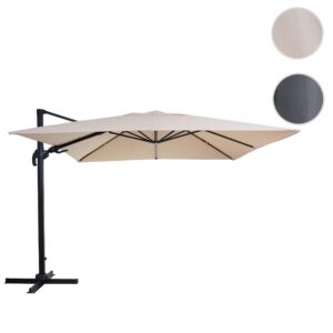 AMPELSCHIRM Cremeweiß 300/400 cm Textil MCW Garten & Outdoor > Sonnen- & Sichtschutz > Sonnen- & Ampelschirme Weiß