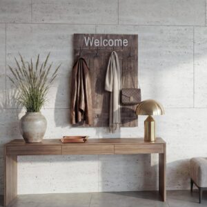 wohnli-moebel-suche-800000500096-1 WANDGARDEROBE WELCOME SHABBY Braun Holz MCW Garderoben > Garderobenpaneele Braun