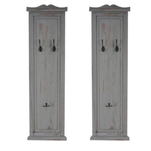 Wohnli Möbelsuche - WANDGARDEROBE Grau 2er-Set