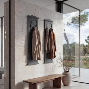 wohnli-moebel-suche-800000500103-1 WANDGARDEROBE Grau 2er-Set Holz MCW Garderoben > Garderobenpaneele Grau