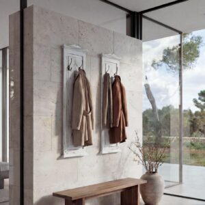 wohnli-moebel-suche-800000500106-1 WANDGARDEROBE Weiß 2er-Set Holz MCW Garderoben > Garderobenpaneele Weiß
