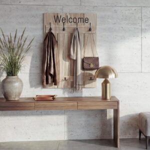 wohnli-moebel-suche-800000500146-1 WANDGARDEROBE WELCOME SHABBY Beige Holz MCW Garderoben > Garderobenpaneele Beige