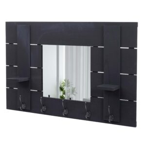 Wohnli Möbelsuche - WANDGARDEROBE MIT SPIEGEL Grau