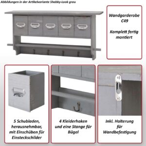 wohnli-moebel-suche-800000500249-1 GARDEROBE Braun Holz MCW Garderoben > Garderobenhaken Braun