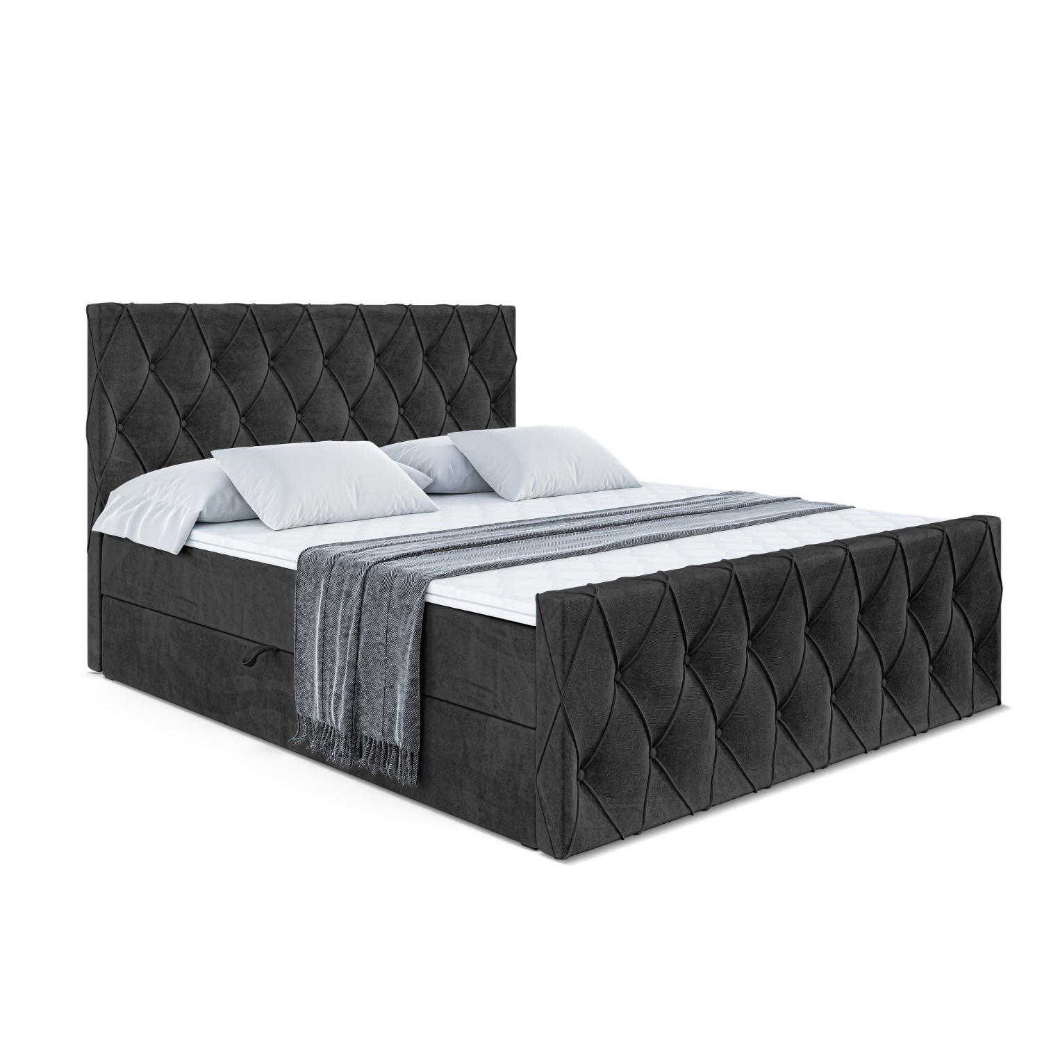 wohnli-moebel-suche-800000500579 Wohnli Möbelsuche - BOXBETT AMAY-Z - 160x200 cm - H3 - Schwarz