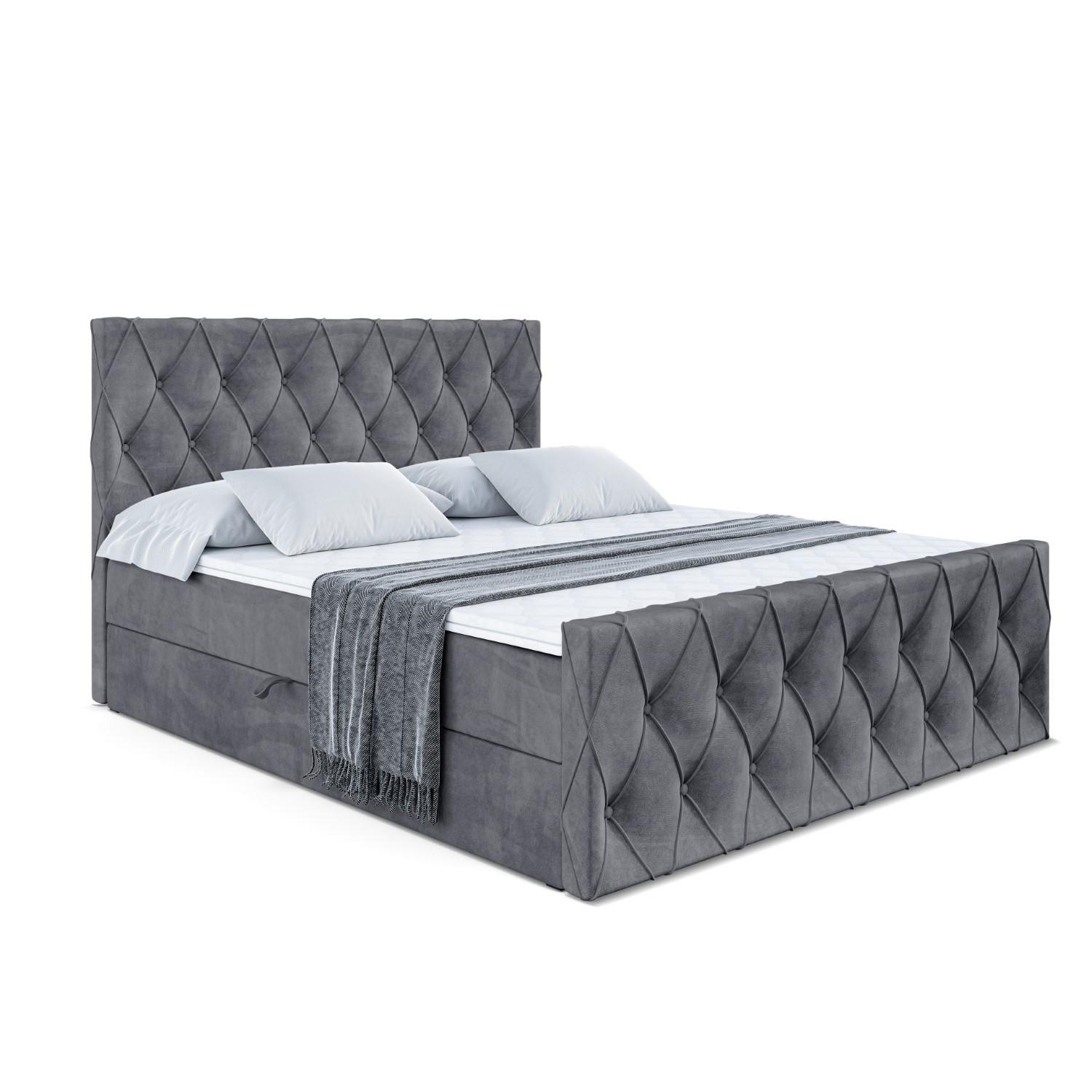 wohnli-moebel-suche-800000500587 Wohnli Möbelsuche - BOXBETT AMAY-Z - 160x200 cm - H3 - Dunkelgrau