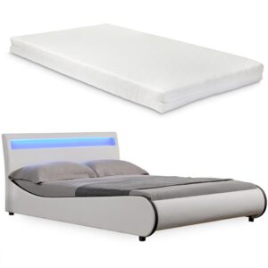 wohnli-moebel-suche-800000500793 Wohnli Möbelsuche - POLSTERBETT Valencia mit Matratze und LED-Beleuchtung
