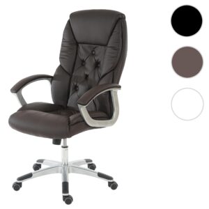 wohnli-moebel-suche-800000502023-1 PROFI-BÜROSTUHL XXL Braun Textil MCW Möbel > Stühle > Bürostühle > Chefsessel Braun