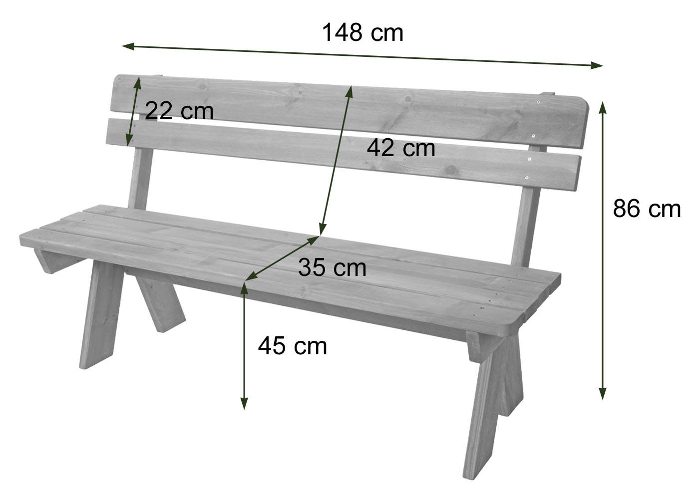 wohnli-moebel-suche-800000502041-1 GARTENBANK Beige Holz MCW Garten & Outdoor > Gartenmöbel > Gartenbänke Beige