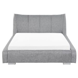 wohnli-moebel-suche-800000502962-1 POLSTERBETT 140/200cm Hellgrau Nantes Textil Beliani Möbel > Betten > Polsterbetten Grau