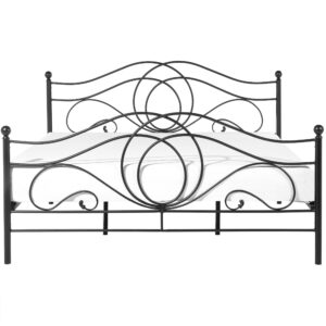 wohnli-moebel-suche-800000503198-1 METALLBETT 180/200cm Schwarz Lyra Metall Beliani Möbel > Betten Schwarz