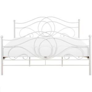 wohnli-moebel-suche-800000503201-1 METALLBETT 180/200cm Weiß Lyra Metall Beliani Möbel > Betten Weiß
