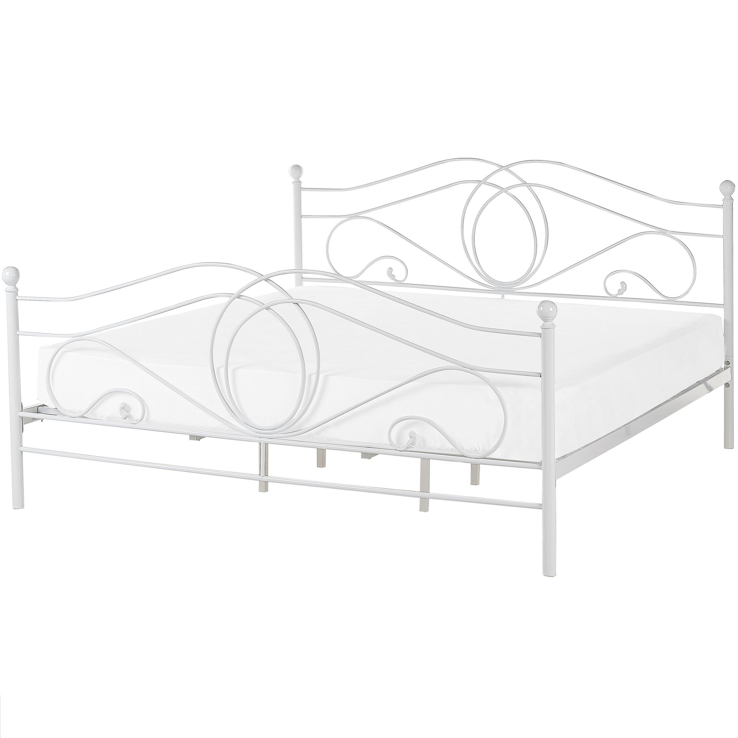 wohnli-moebel-suche-800000503201 Wohnli Möbelsuche - METALLBETT 180/200cm Weiß Lyra