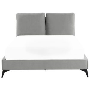 wohnli-moebel-suche-800000503210-1 POLSTERBETT 140/200cm Grau Melle Textil Beliani Möbel > Betten > Polsterbetten Grau