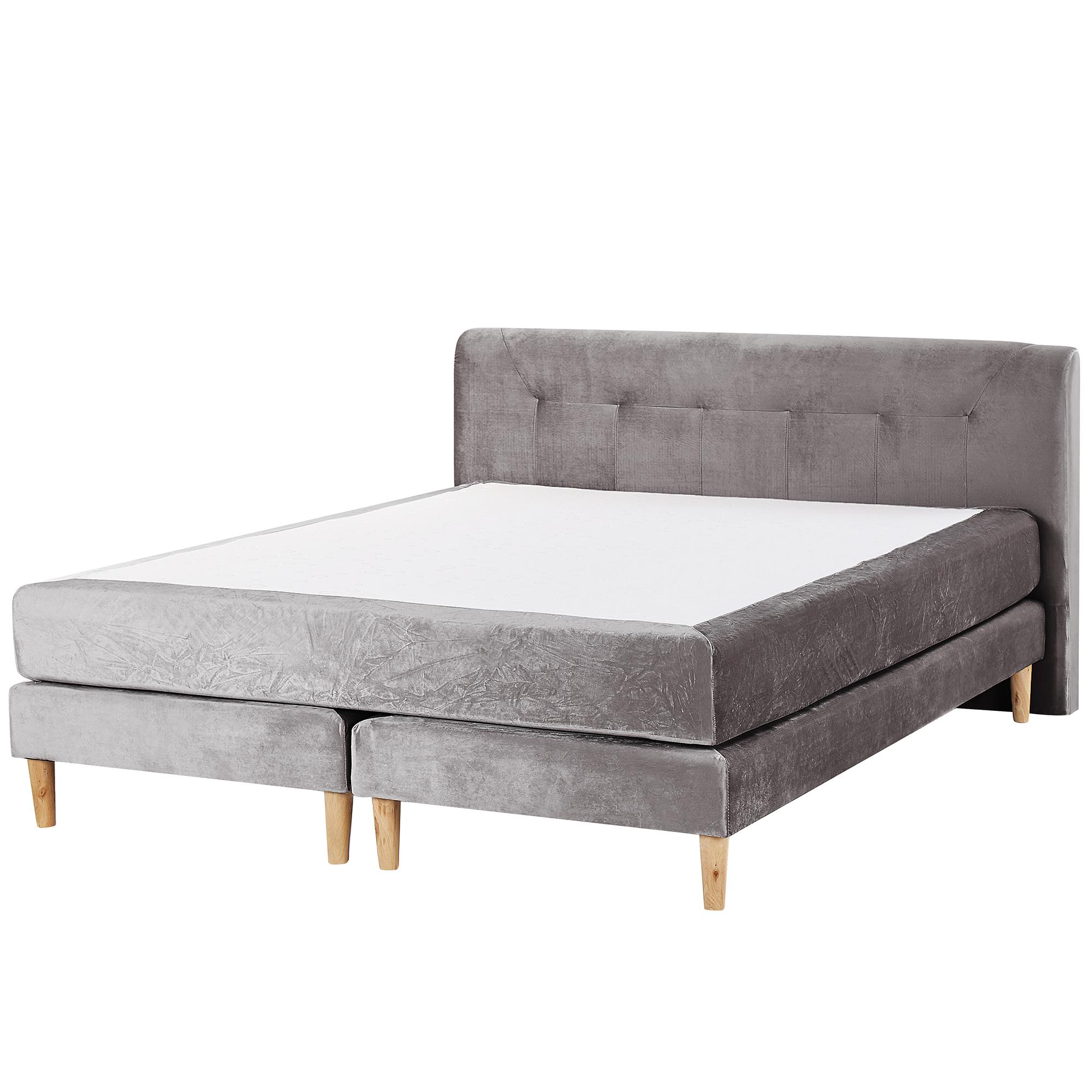 Wohnli Möbelsuche - BOXSPRINGBETT 160/200cm Grau Marquise