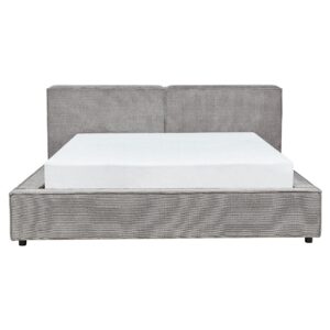 wohnli-moebel-suche-800000503240-1 POLSTERBETT 160/200cm Grau Linards Textil Beliani Möbel > Betten > Polsterbetten Grau