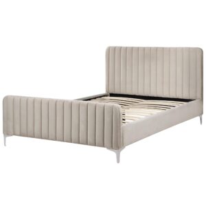 wohnli-moebel-suche-800000503312-1 POLSTERBETT 140/200cm Taupe Lunan Textil Beliani Möbel > Betten > Polsterbetten Taupe