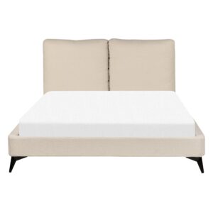 wohnli-moebel-suche-800000503329-1 POLSTERBETT 140/200cm Helles Beige Melle Textil Beliani Möbel > Betten > Polsterbetten Beige