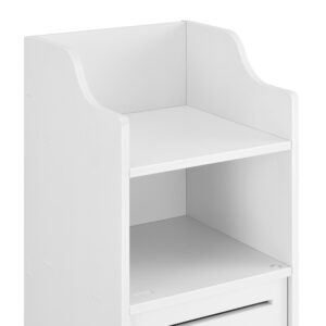 HOCHSCHRANK Mora Kunststoff [en.casa] Möbel > Schränke > Badezimmerschränke Weiß